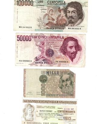 (LOTTO 6°)BANCONOTE ITALIANE"PREEURO IN LIRE