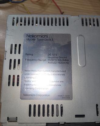 autoradio nakamichi TD3