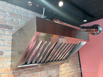 CAPPA A PARETE SNACK IN ACCIAIO INOX