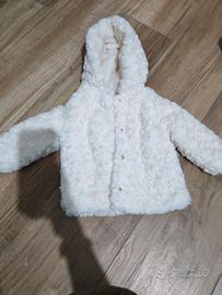 cappotto pelliccia bimba 12/18 mesi ovs