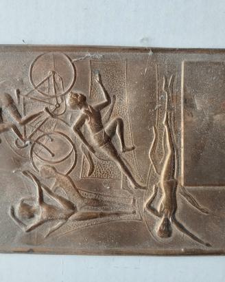 Placca rettangolare in Bronzo 7,5x10cm