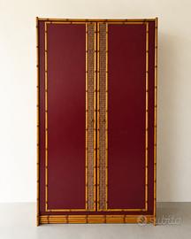 Armadio faux bamboo italiano anni ’60