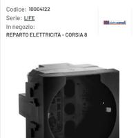 presa schuko modello life