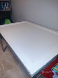 Tavolo legno con gambe in metallo