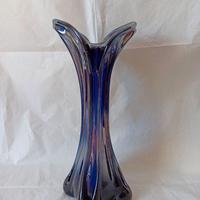 Vaso in vetro di Murano Carnival Blu