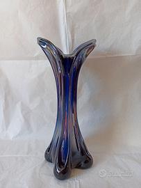 Vaso in vetro di Murano Carnival Blu