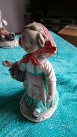 Statuetta vintage Capodimonte, altezza cm 14
