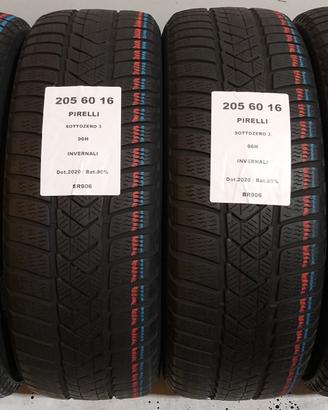 4 GOMME 205 60 16 PIRELLI BR906