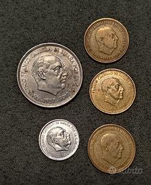 Monete Spagnole Francisco Franco