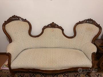 Salotto stile 800 compl: divano 2 poltrone 6 sedie