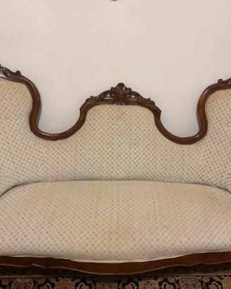 Salotto stile 800 compl: divano 2 poltrone 6 sedie