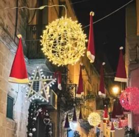 4 SFERE LUMINOSE NATALIZIE