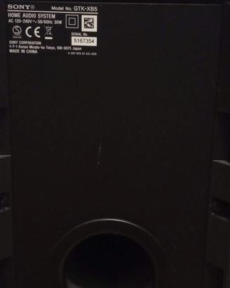 Cassa Sony GTK XB5