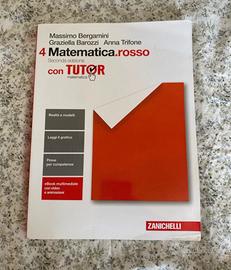 Libri Matematica. rosso con tutor 4