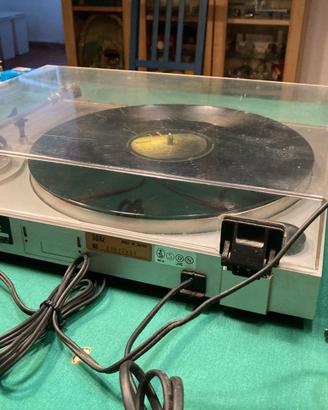 GIRADISCHI VINTAGE TECHNICS + 2 CASSE DA LIBRERIA