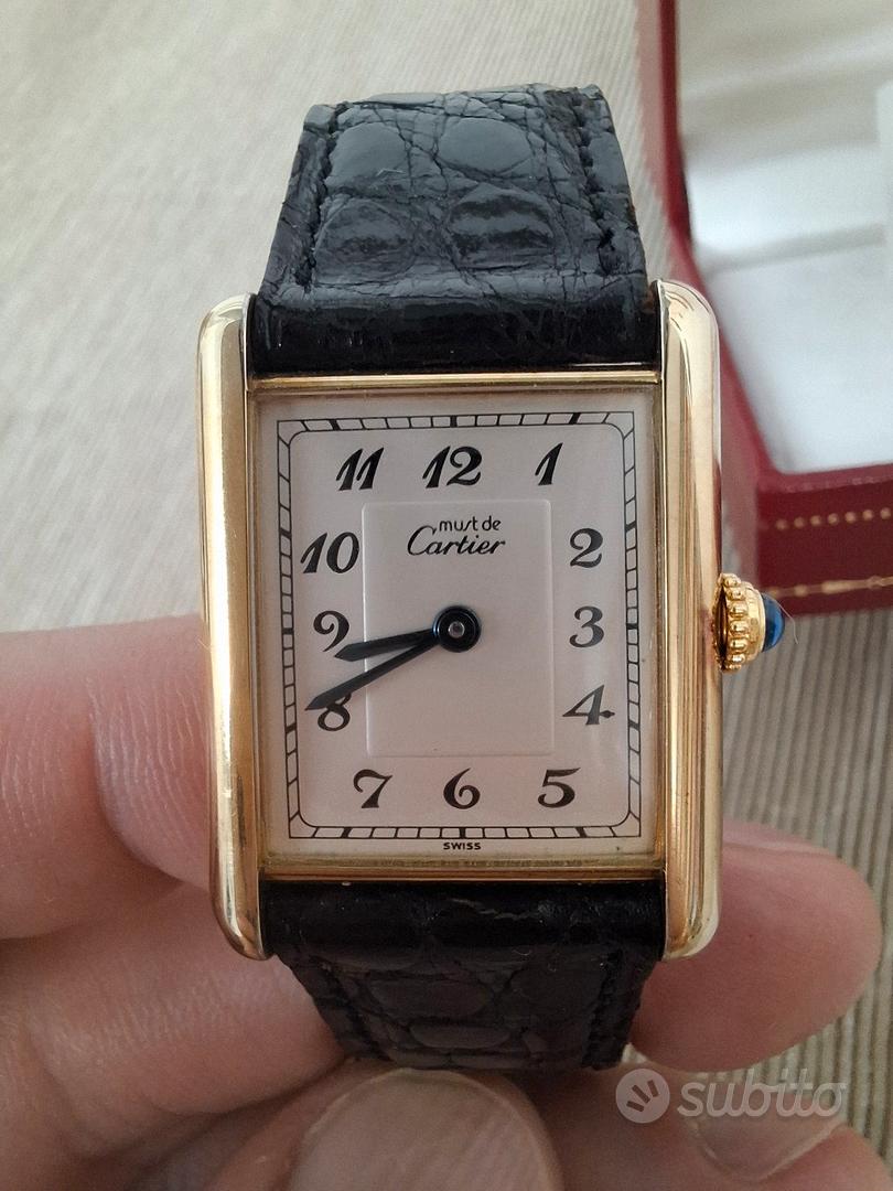 Cartier Tank Vermeil Argento placcato oro Abbigliamento e