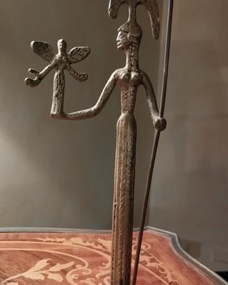Riproduzione in ottone della Dea Atena vintag