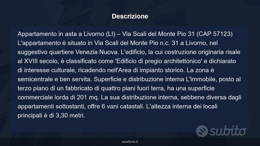 Appartamento – Livorno, Venezia Nuova, Consiglio di Zona 2 - Altro