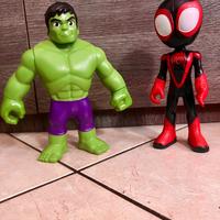 Hulk e spider man nero giocattoli grandi