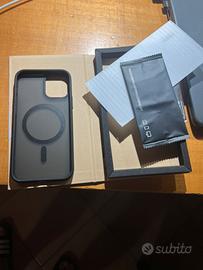 Cover magnetica +vetro temperato iphone 12 pro