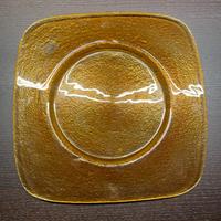 12 piatti in vetro 30cm arancione