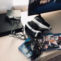 Ps 4 Slim 500 gb + visore + camera + 4 giochi