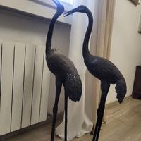 Coppia aironi in ghisa da giardino – grandi