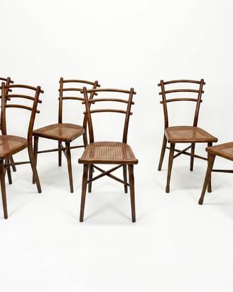 Set 6 Sedie Thonet Antiche Condizioni Eccellenti