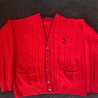 Cardigan Vintage Ferrari anni 90 rosso