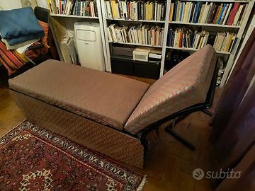 Chaise longue, struttura ferro battuto