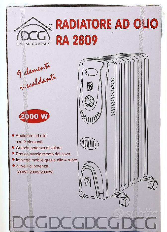 DCG DCG RADIATORE AD OLIO CON 9 ELEMENTI RA2809