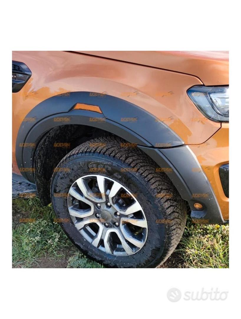 Estensioni Parafango Per Ford Ranger T8 2019-2022, 6 Pezzi, Extra Large, Con PDC, Effetto Avvitato, Nero Opaco
