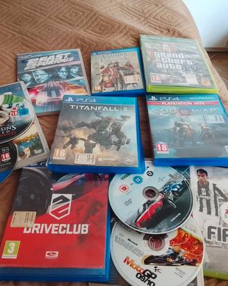 giochi consolle e DVD 