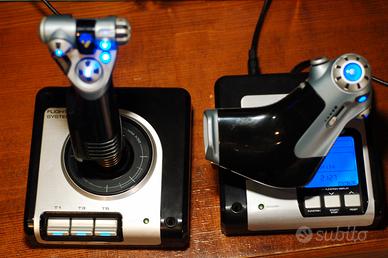 Joystick Saitek Flight System + Throttle PC x52