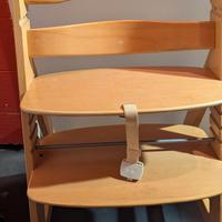 hauck seggiolone pappa in legno alpha 