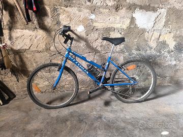 Mountain bike bicicletta blu