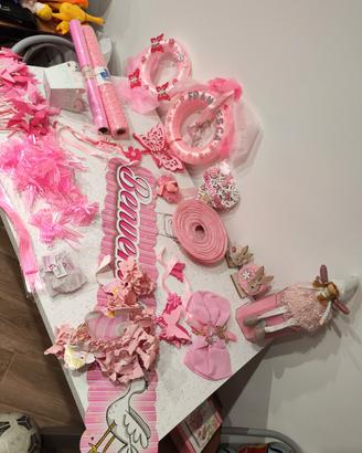 Set Nascita bambina rosa 