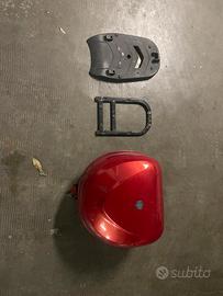 Bauletto piaggio rosso