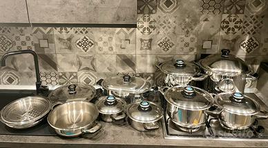 Set di pentole Gi & Ti + set posate da 12