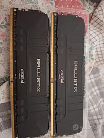 RAM Crucial Ballistix 16gb DDR4,3000MHz ( 2x8gb)