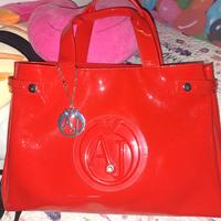 Borsa vernice rossa Armani Jeans