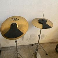 Piatti batteria crash 16 e hit hat 14” paiste