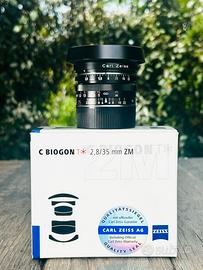 Carl zeiss ZM  c Biogon 35 f 2.8