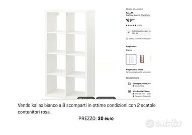 Kallax 8 scomparti bianco