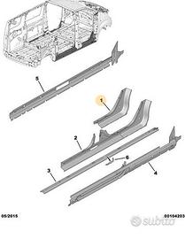 LAMIERATO SOTTOPORTA DESTRO 9805719080