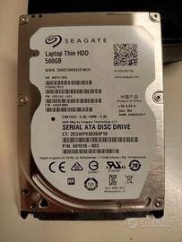 Hard Disk 500GB Seagate SATA 2,5" per portatile
