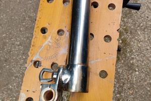 Portacanna inox da traina