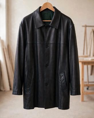 Brioni giaccone 3/4 100%Pelle. interno 100% seta.