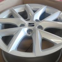 2 CERCHI LEGA SEAT LEON IV ORIGINALI 16" CODICE Z
