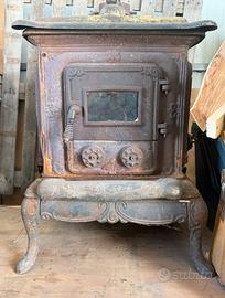 Stufa in ghisa vintage